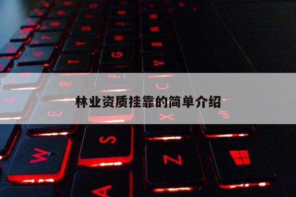 林業(yè)資質(zhì)掛靠的簡單介紹