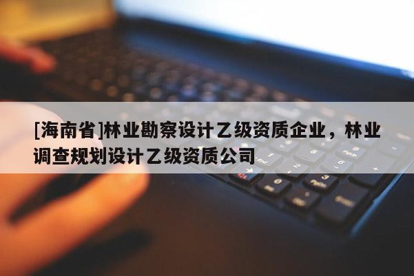 [海南省]林業(yè)勘察設計乙級資質企業(yè)，林業(yè)調查規(guī)劃設計乙級資質公司
