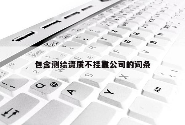 包含測(cè)繪資質(zhì)不掛靠公司的詞條
