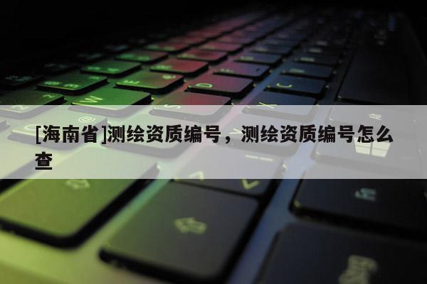 [海南省]測繪資質(zhì)編號，測繪資質(zhì)編號怎么查